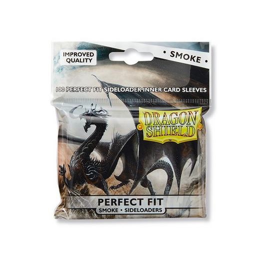 Dragon Shield Sleeves - Standard Perfect Fit Sideload: Smoke Clear
