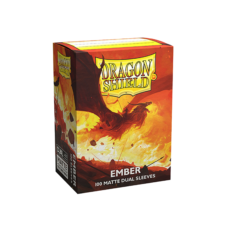 Dragon Shield Sleeves - Dual Matte: Ember Laranja