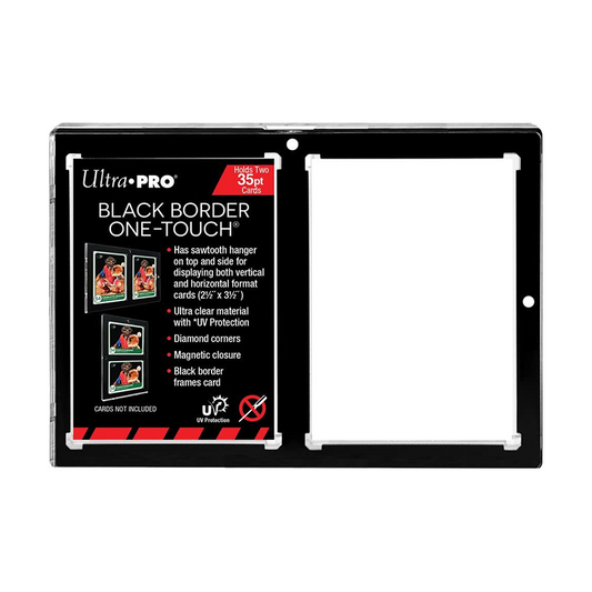 Magnetic Holder: 2-Card Black Border