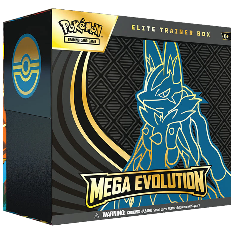 Mega Evolution Elite Trainer Box - Lucario [LIMITADO UMA VERSÃO POR CLIENTE EM CADA LIVE]