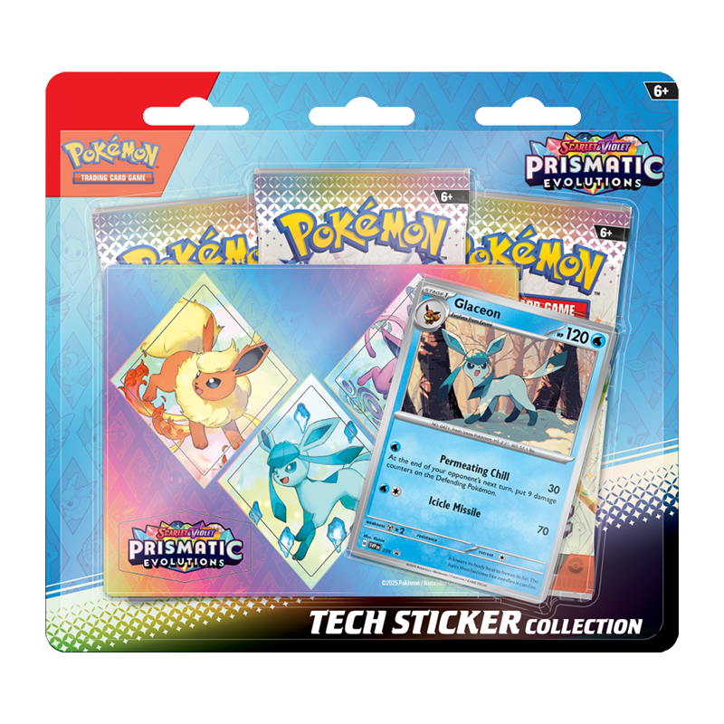 Prismatic Evolutions Tech Sticker Collection - Glaceon