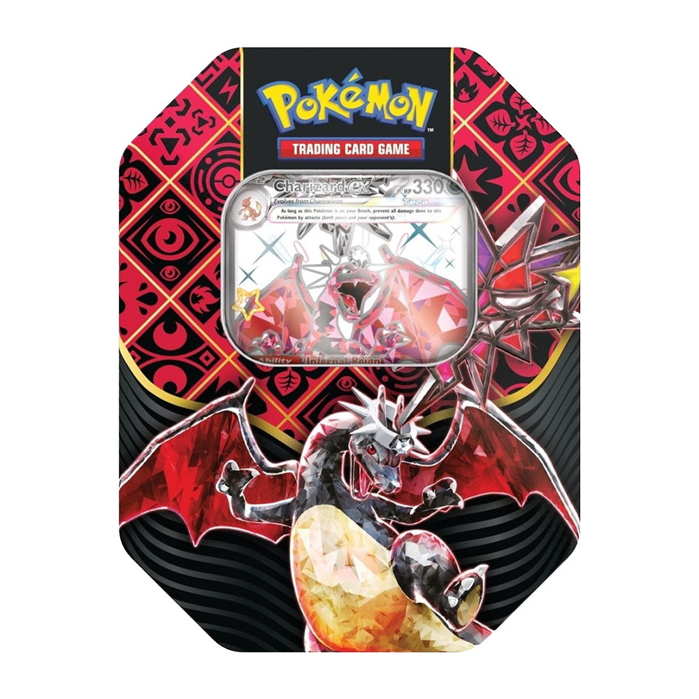 Paldean Fates Shiny Charizard Tin